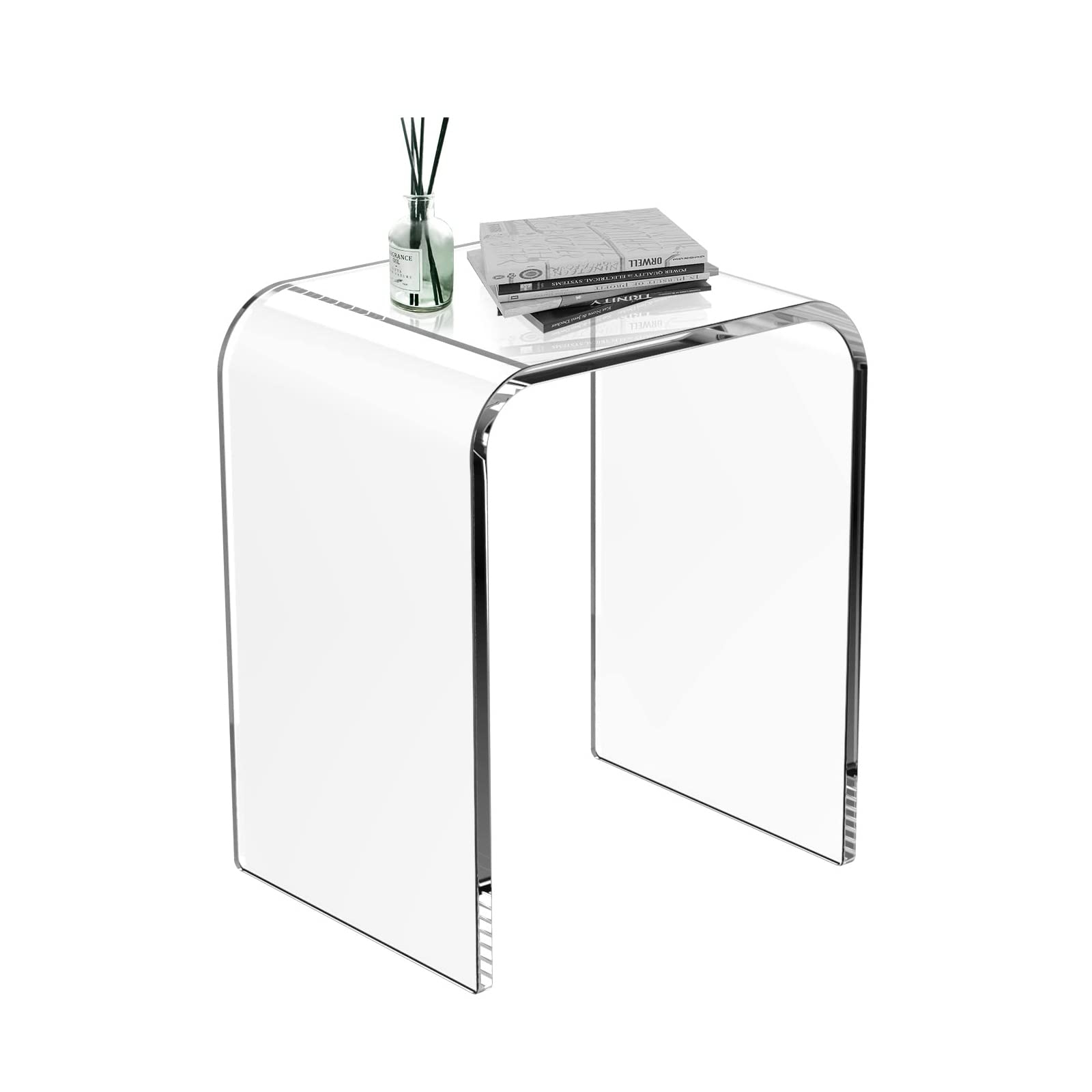 White acrylic side table 2025
