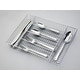 preview thumbnail 1 of 10, Ornative JARA 18/0 Stainless Steel Mirror 42 Pieces Flatware Set with Buffet - 10.71" H x 14.37" W x 1.77" D