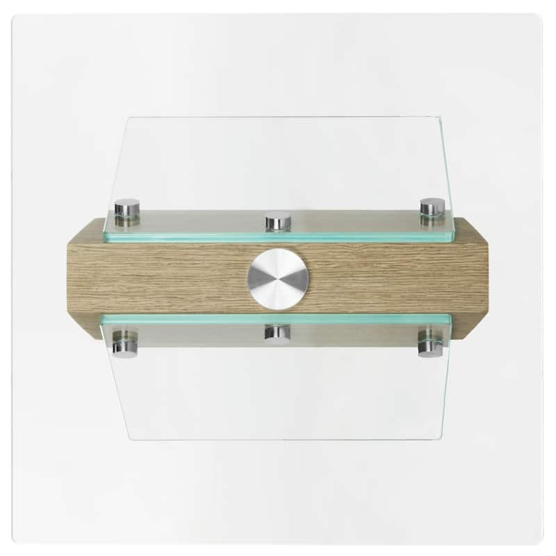 SAFAVIEH Irmtraud Modern Glass Accent Table - 24Wx24Dx20H