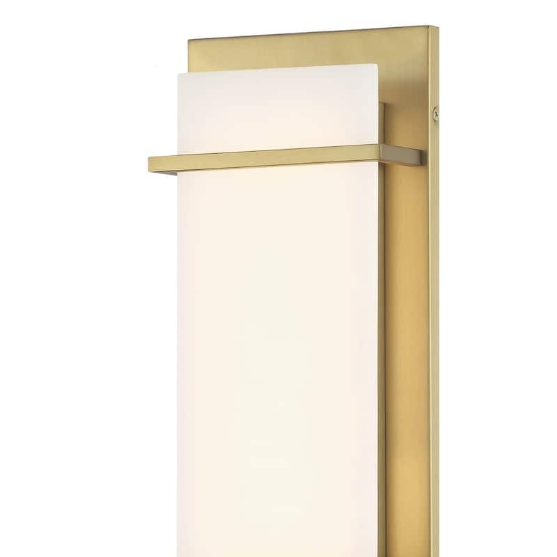 Minka Lavery 431-L Tarnos 16" Tall LED Wall Sconce with White Faux