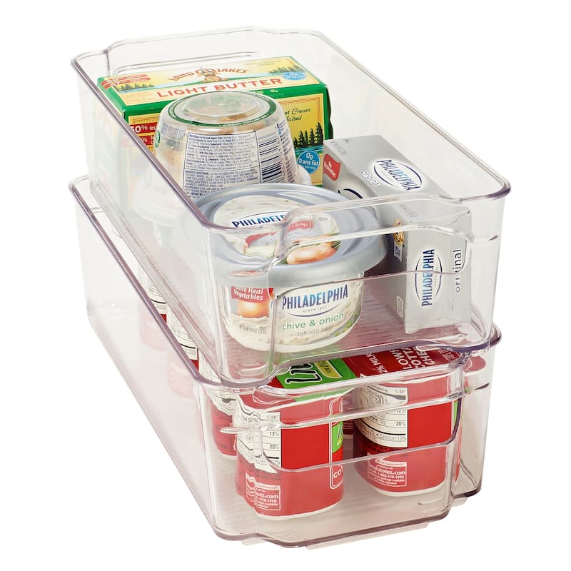 Kitchen Details 2 Pack Medium Refrigerator Shelf Organizer - 12.32" x 6.14" x 3.46"