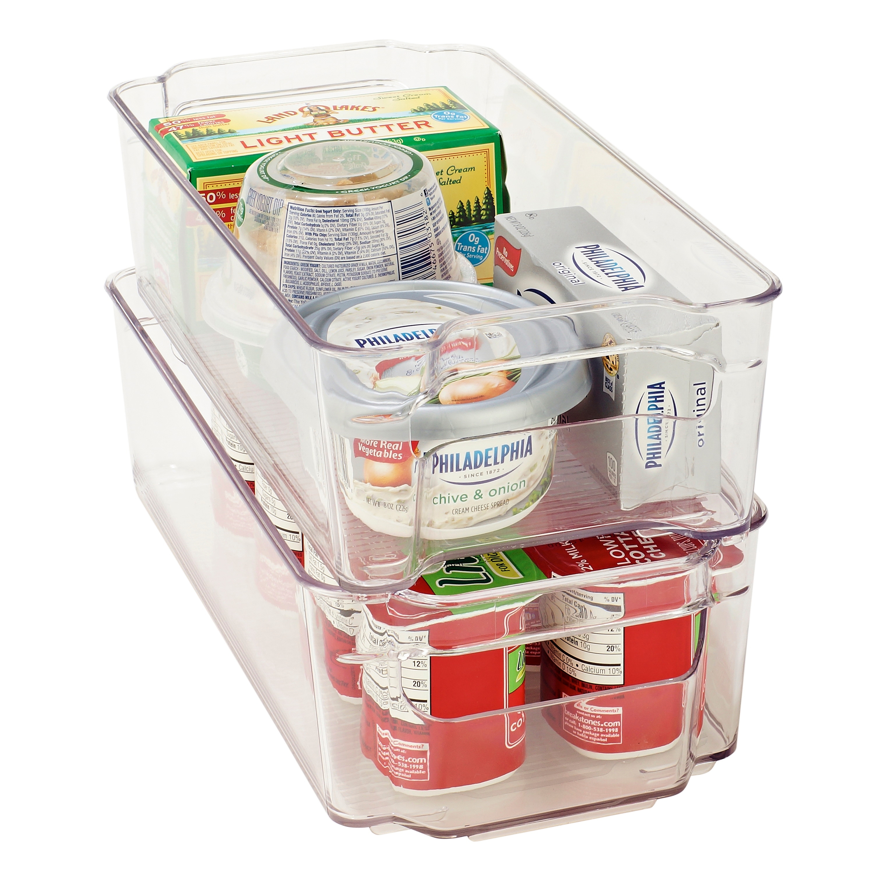Sorbus Soda Can Organizer for Refrigerator - Stackable with Lid, Holds 9  Cans Each, BPA-Free - Fridge Organizers and Storage, Soda Can Dispenser for