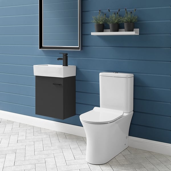 Shop Calice Two Piece Elongated Rear Outlet Toilet Dual Flush 8 1 28 Gpf Overstock 28962504