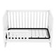 preview thumbnail 7 of 25, Convertible Crib/Full Solid Wood Bed with Changing Table, Adjustable Height, Nursery Bed