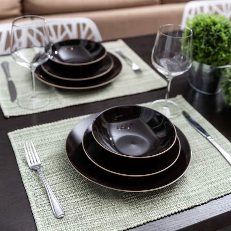 Fabstyles Casual Classic Set of 4 Thick Cotton Heavyweight Placemats