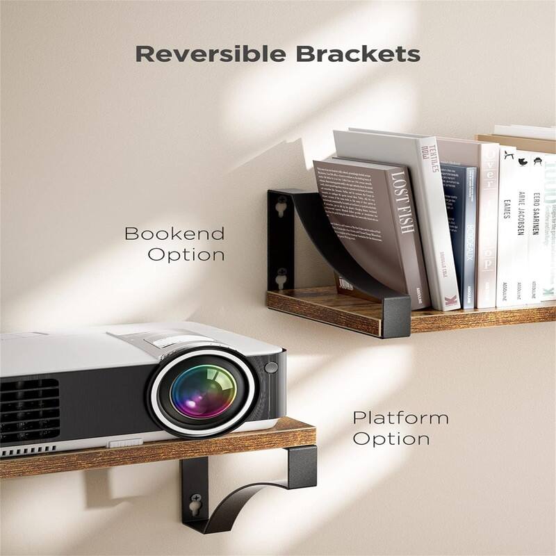 Wall Shelves Set of 3 - 16.4"D x 5.9"W x 0.7"H