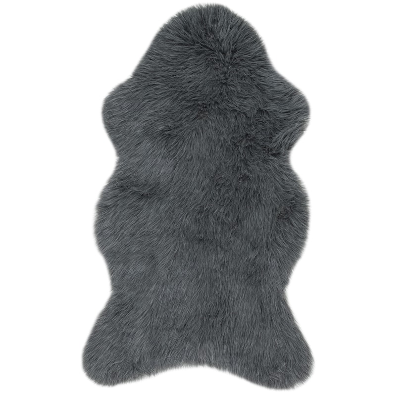 Alexander Home Asher Faux Fur Sheepskin Area Rug