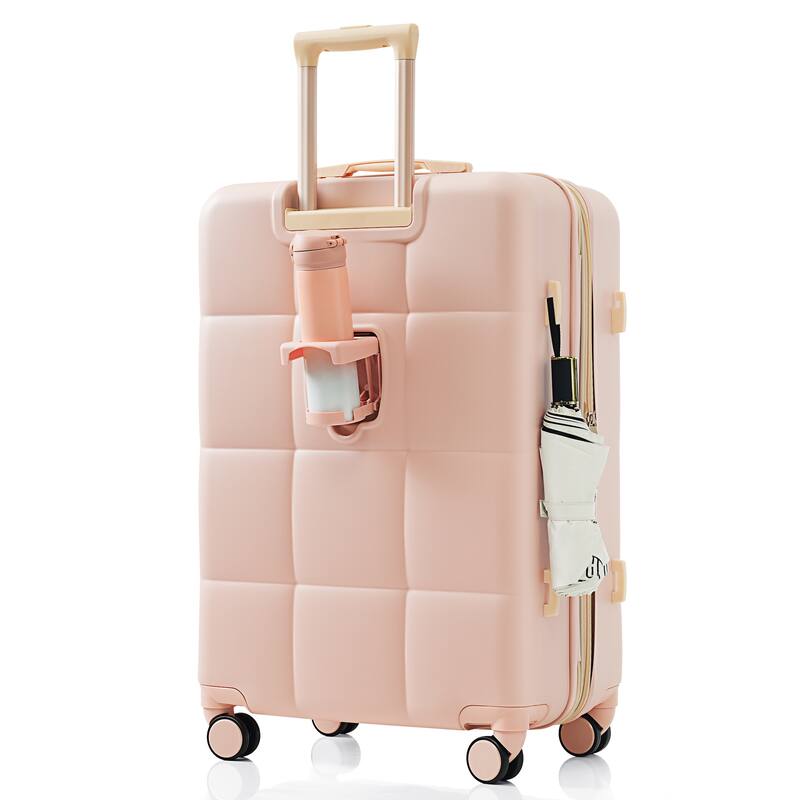 Luggage Set of 3, 20-inch with USB Port and Spinner Wheels