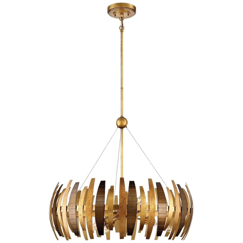 Metropolitan Manitou 6 Light 28-1/2" Wide Drum Chandelier with