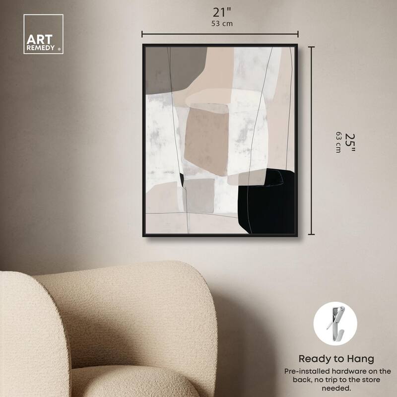 Neutral Forms I Canvas by Art Remedy