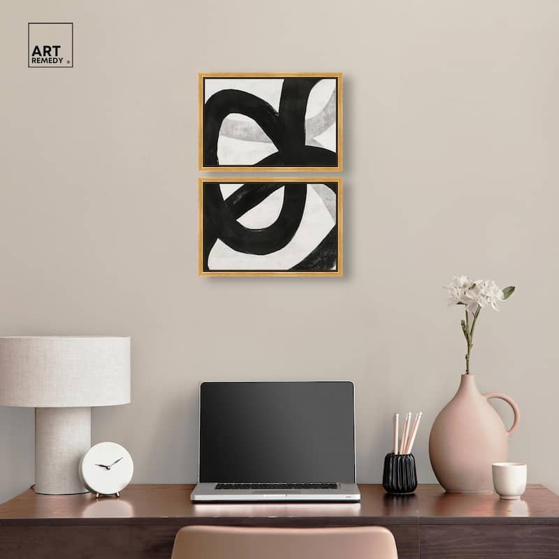Infinite Loop I Canvas Set of 2 by Art Remedy