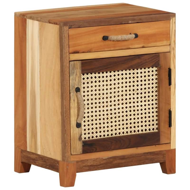vidaXL Bedside Cabinet 15.7"x11.8"x19.7" Solid Reclaimed Wood