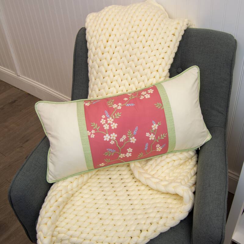Donna Sharp Sweet Melon Floral Decorative Pillow