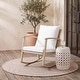 preview thumbnail 5 of 57, SAFAVIEH Daire Outdoor Rocking Chair - 26" W x 31" D x 32" H