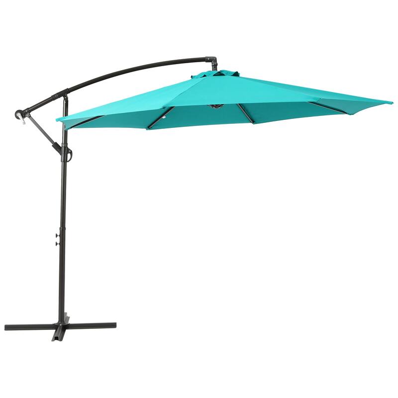 Weller 10-foot Offset Cantilever Hanging Patio Umbrella