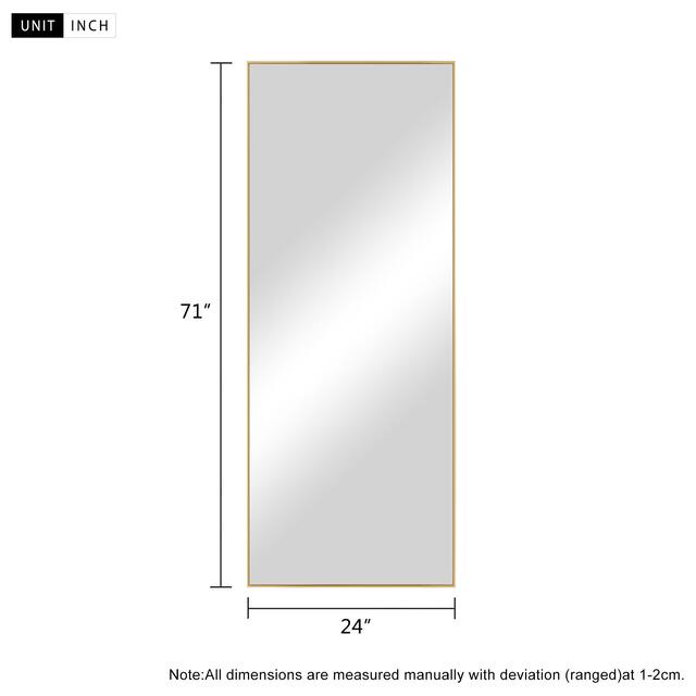 Carson Carrington Paaskynen Aluminum Alloy Full Length Floor Mirror