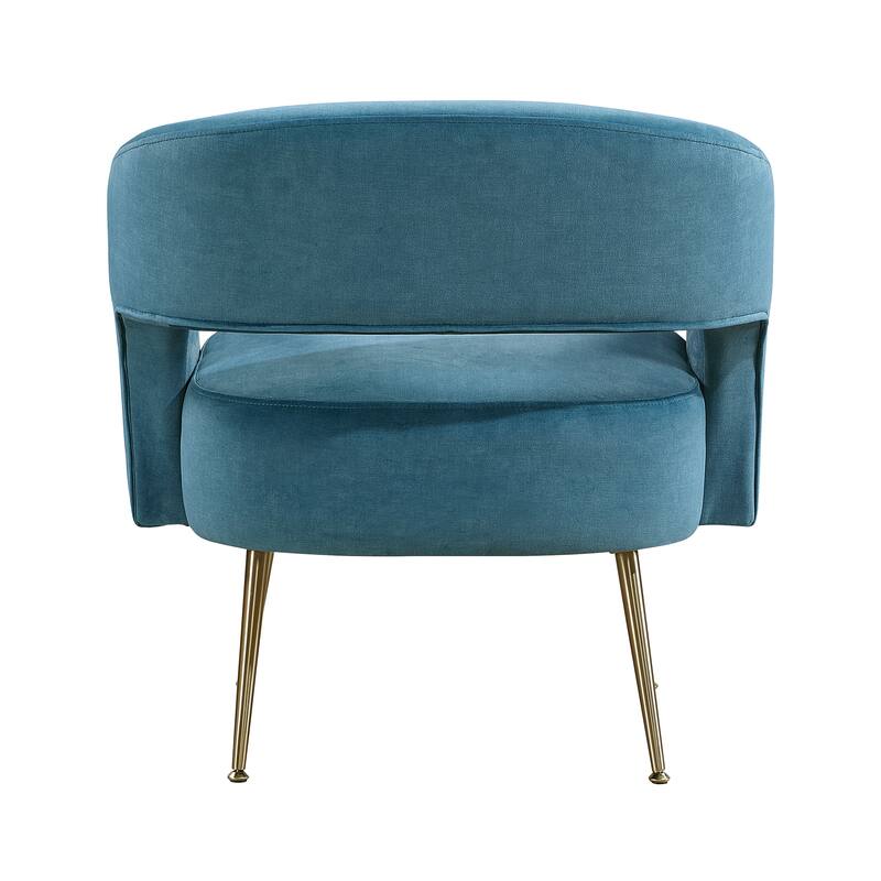 Sonoma 27.5" Velvet Accent Chair - Gold Finish Metal Legs