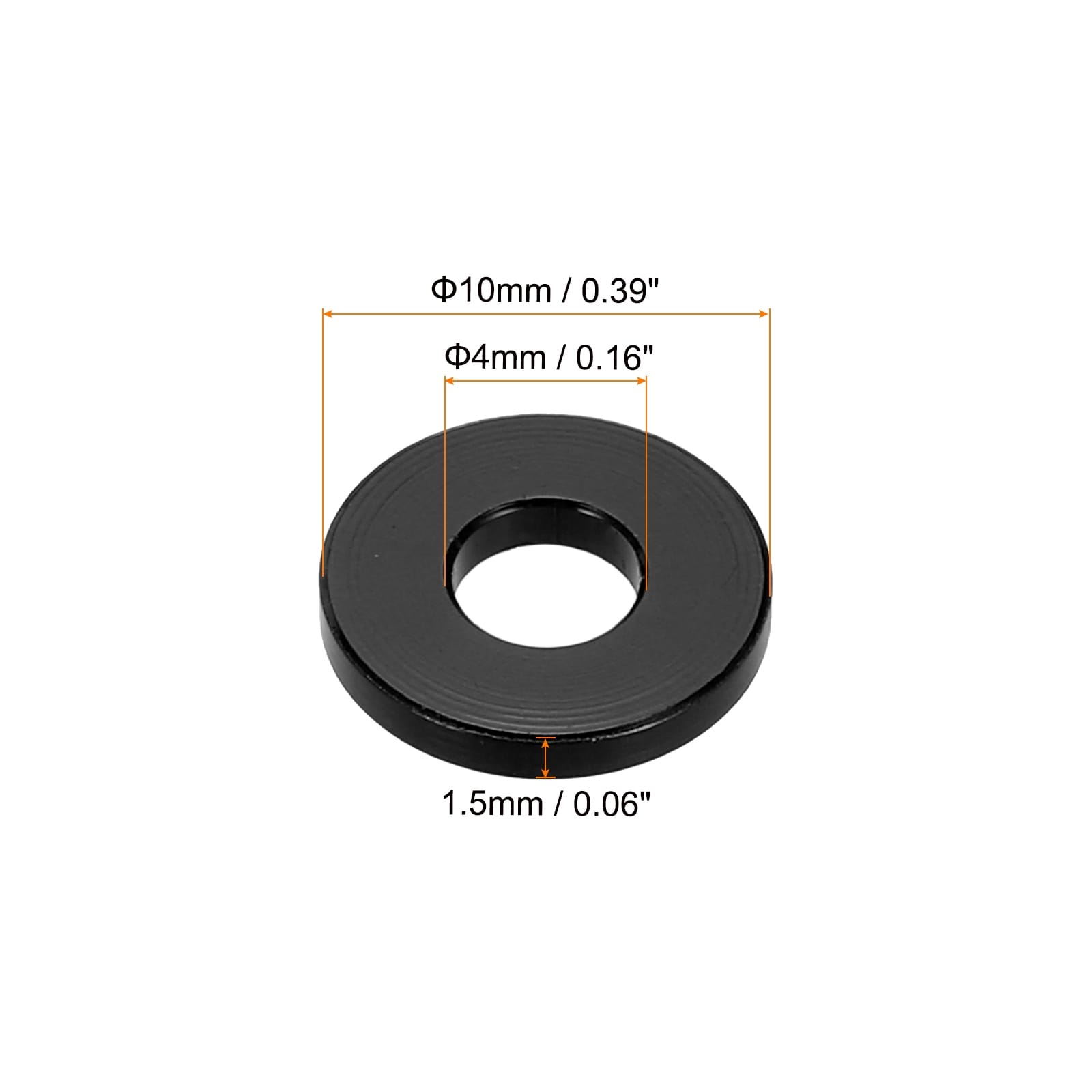 Flat Washer Gasket Anodized Countersunk Washer,Washers for Screw RC/FPV/PC/Drone/Mechanical Accessories Model Parts