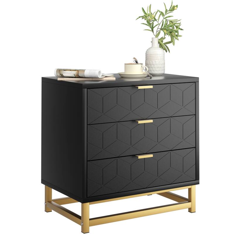 3 Drawer Dresser For Bedroom With Modern Style