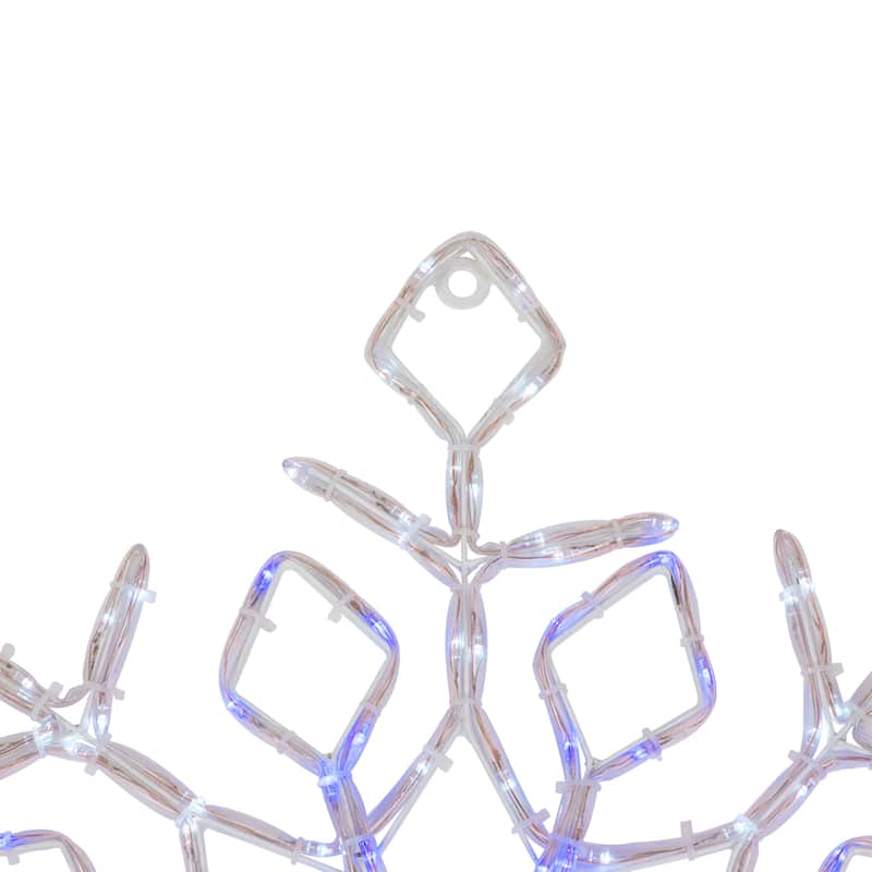 23" Lighted Snowflake Controller Window Silhouette Christmas Decor