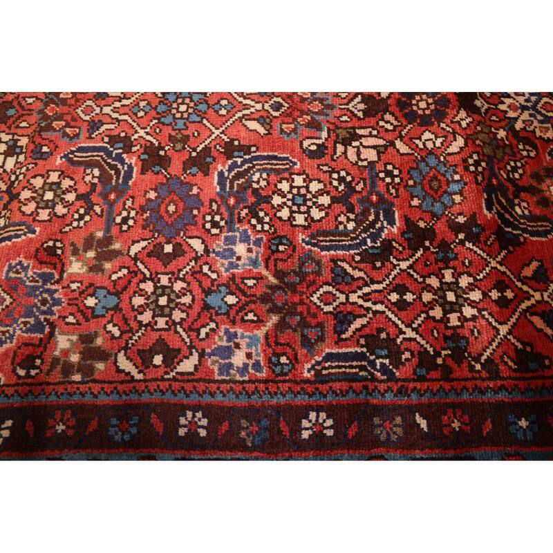ECARPETGALLERY Hand-knotted Andelz Red Wool Rug - 3'6 x 9'5