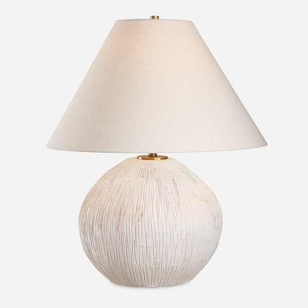 slide 2 of 7, Uttermost Meryl Aged White Table Lamp