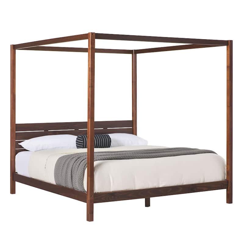 Walker Edison Minimalist Canopy King Bedframe