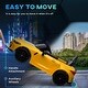 preview thumbnail 5 of 7, 12V BMW M4 Licensed Kids Electric Car with Parent Remote Control, Suspension, LED Lights & Soft Start (Yellow)