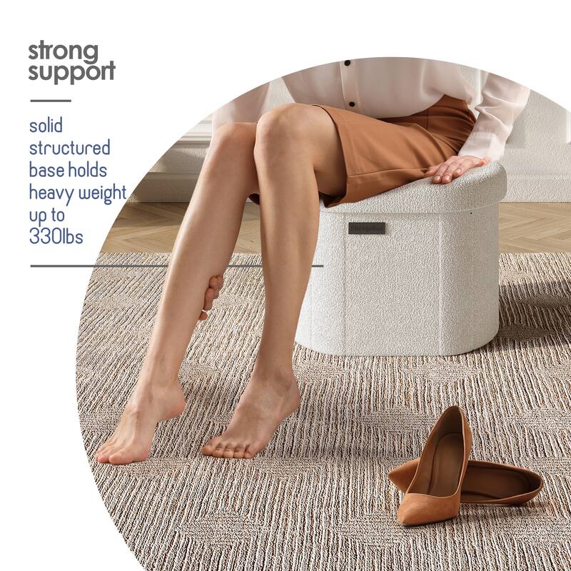 Emperyan Storage Bench for Living Room, Small Ottoman Foot Rest