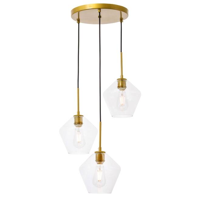 Gerald 3-Light Glass Pendant