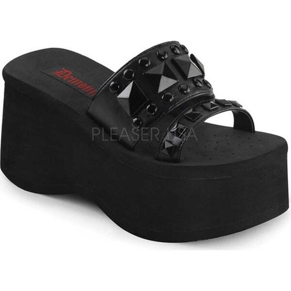 Demonia Women's Funn 18 Black Polyurethane
