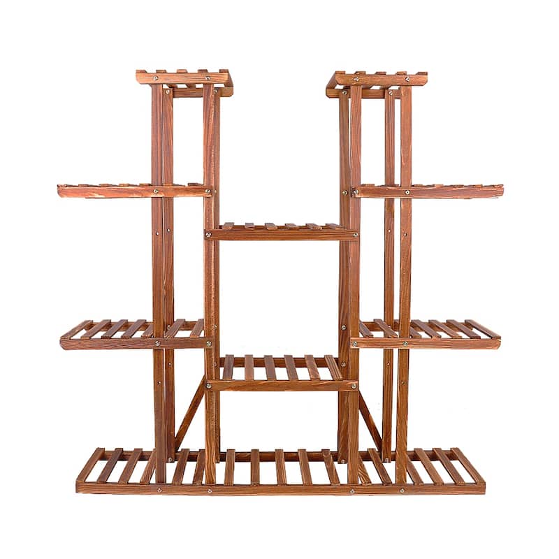 Tiered Large Plant Stands Wood Garden Plant Shelf Flower Pot Stand Shelves