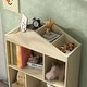 preview thumbnail 9 of 7, Qaba Kids Bookshelf and Toy Storage, 4-Cubby Children's Toy Shelf, Montessori Bookcase with Top Shelves for Playroom, White
