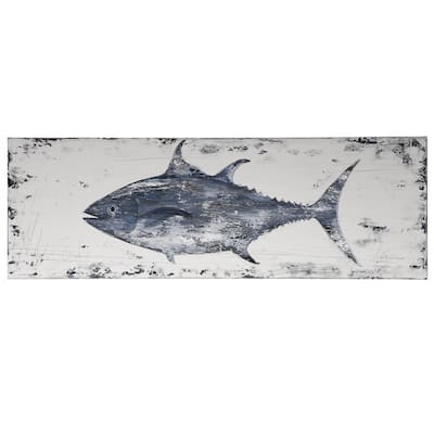 Anglo - Rustic Tuna - Coastal Handmade Oil Painting