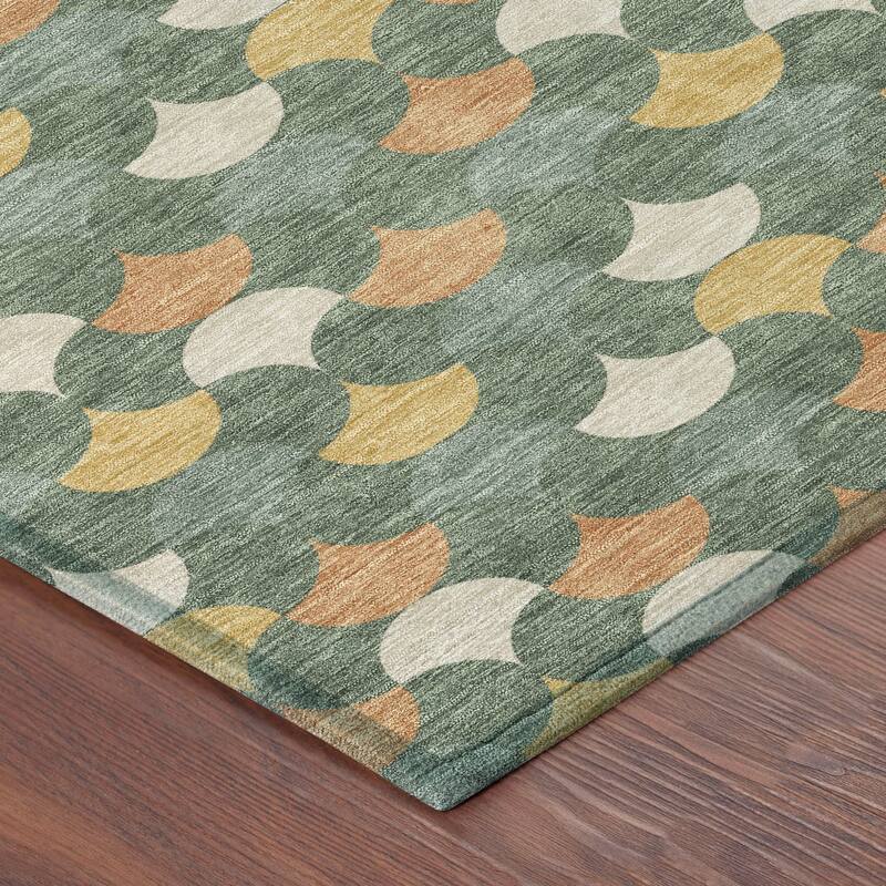 Machine Washable Indoor/ Outdoor Modern Osage Chantille Rug