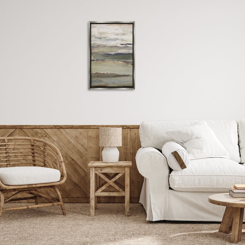 Stupell Abstract Earth's Layers Framed Floater Canvas Wall Art Design By Lanie Loreth