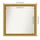 preview thumbnail 129 of 143, Townhouse Gold Framed Non-Beveled Custom Wall Mirror, Bathroom Vanity Mirror Outer Size: 29.75 x 28.75