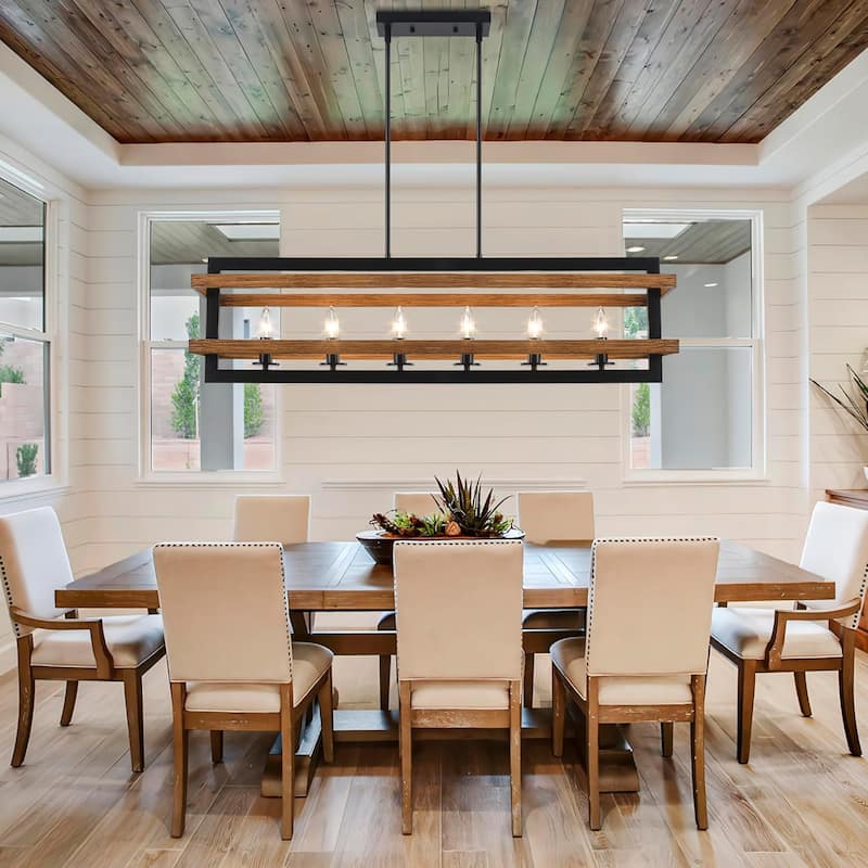 6-lights dining room light brown pendant lights metal chandelier light