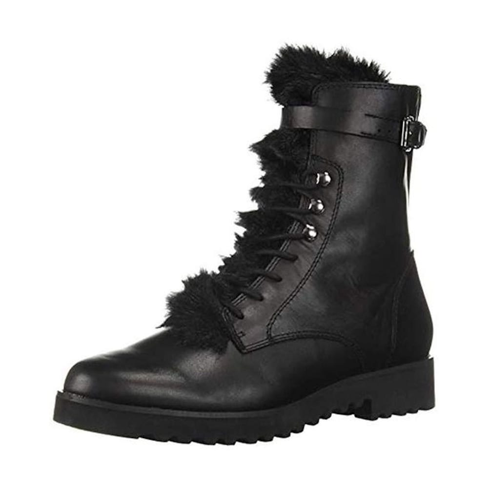 franco sarto canon leather combat boots