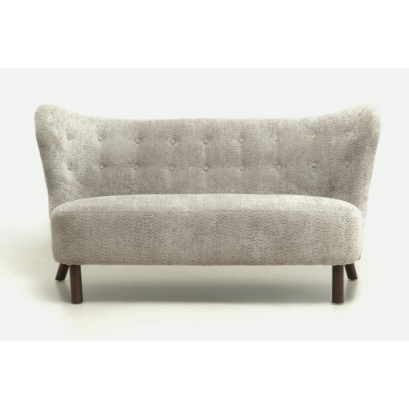 Christopher Knight Home - Chenille Upholstered Loveseat Sofa with Curved Backrest 57.9" Accent Sofa