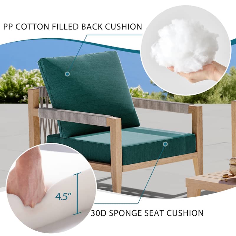 27.6 x 24.4 in Outdoor Indoor Patio Seat Cushions Set