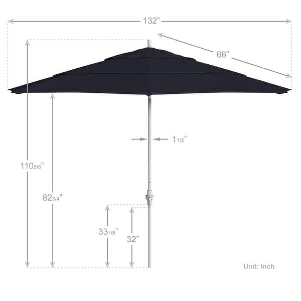 California Umbrella 11' Sun Master Patio Umbrella White Aluminum Pole Fiberglass Ribs Crank Lift Tilt Sunbrella Pacific Blue - On Sale - Bed Bath & Beyond - 40625151 California Umbrella 11' Sun Master Patio Umbrella White Aluminum Pole Fiberglass Ribs Crank Lift Tilt Sunbrella Pacific Blue - On Sale - Bed Bath & Beyond - 40625151