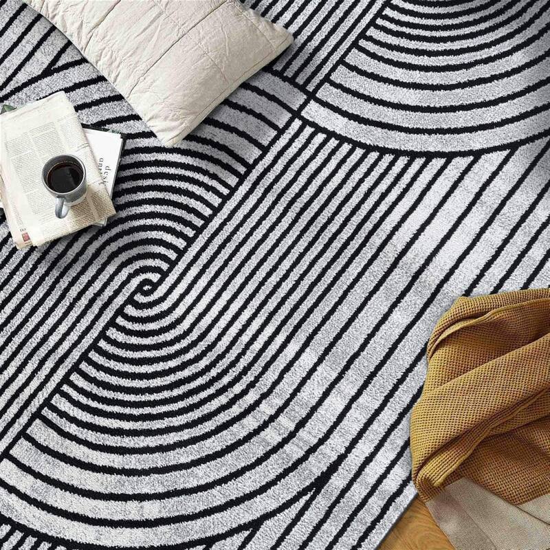Contemporary Arch Knot Design Area Rug