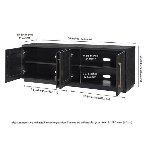 dimension image slide 3 of 7, Tillman Rectangular TV Stand for TV's up to 75"