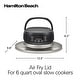 preview thumbnail 8 of 6, Hamilton Beach Air Fry Lid for 6 Quart Oval Slow Cookers