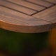 preview thumbnail 8 of 29, Middlebrook Galveston 6-Piece Acacia Wood Outdoor Dining Set