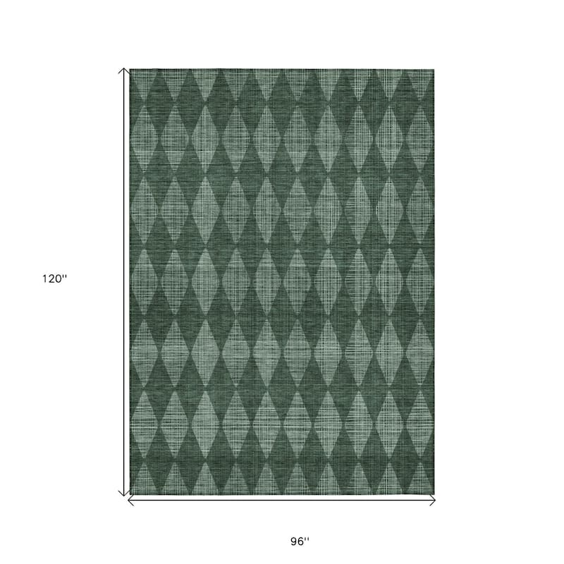 HomeRoots Geometric Transitional Rectangle Outdoor Rug