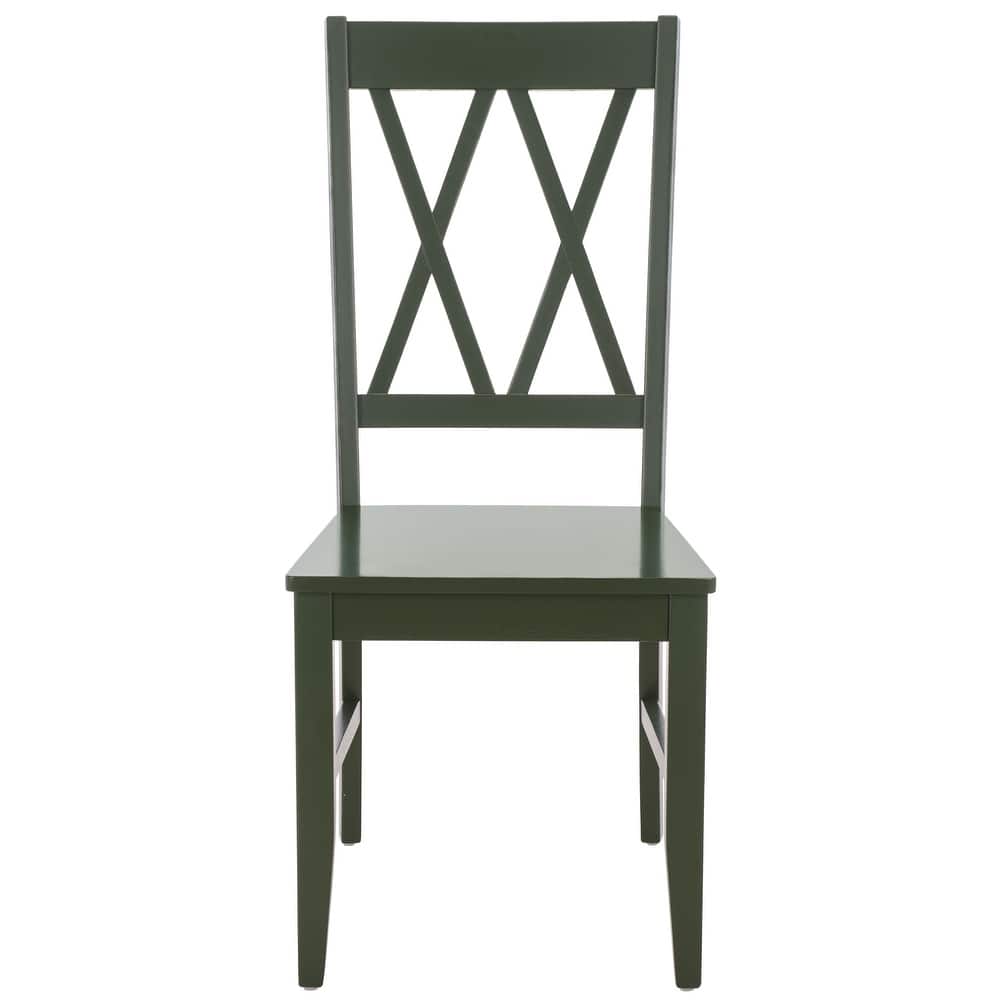SAFAVIEH HOME Yana Double X-Back Side Chair - 18"W x 22"D x 39"H