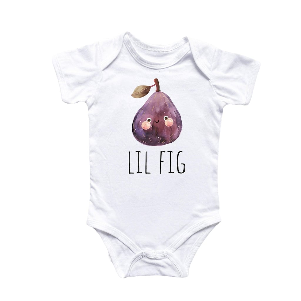 Fig Fruit - Baby Boy Girl Clothes Infant Bodysuit Funny Cute Newborn v