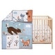 preview thumbnail 2 of 9, Bedtime Originals Sleepytime Bear Woodland 3-Pc Baby Nursery Crib Bedding Set